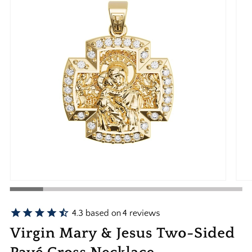 Elegant Gold Cross Pendant Necklace